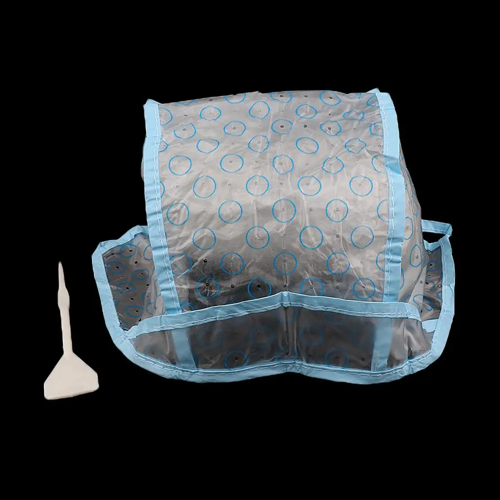 

Disposable Hair Cap Highlighting Kit PVC Frosting Cap for Hair Styling Tools and Dyeing at Home