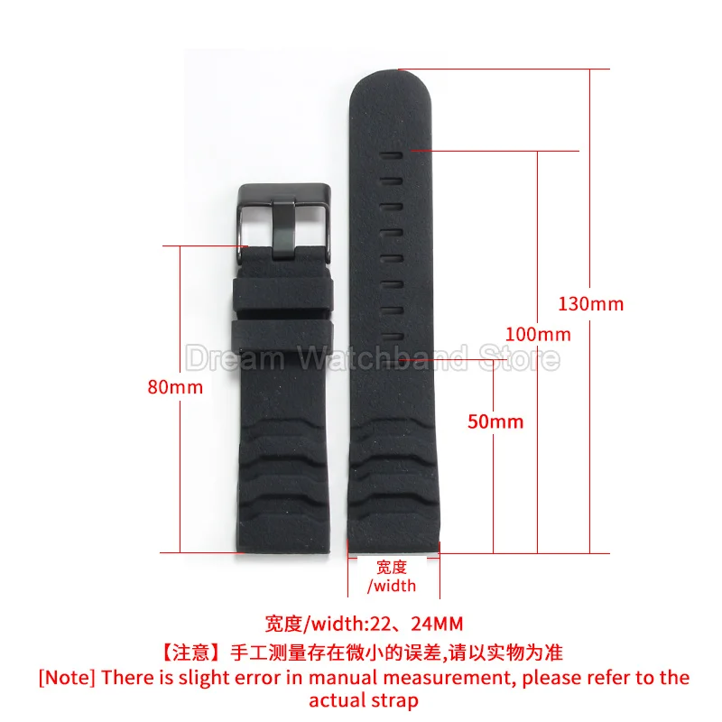 For Luminox 3805 3501 3749 3801 Series Men's Rubber Watchband Soft Comfortable Waterproof Silicone Watch Strap 22 24mm