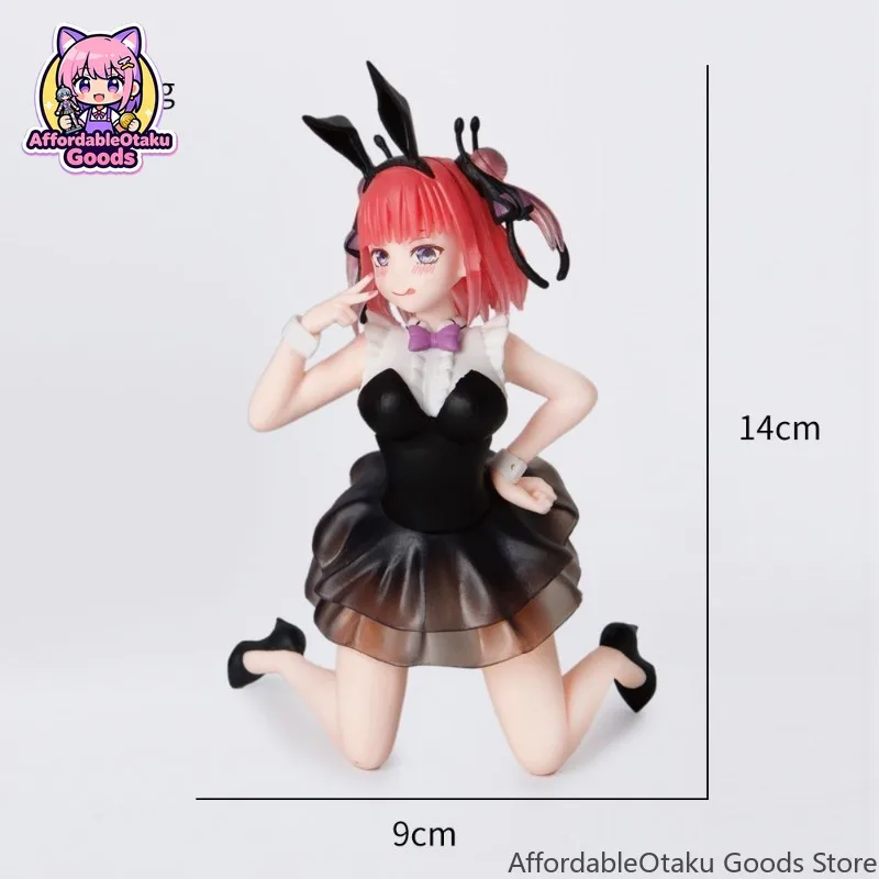 The Quintessential Quintuplets Nakano Nino Bunny Girl Ver. Anime Prize Figure Car Dash PC Case Desktop Collectible Statue