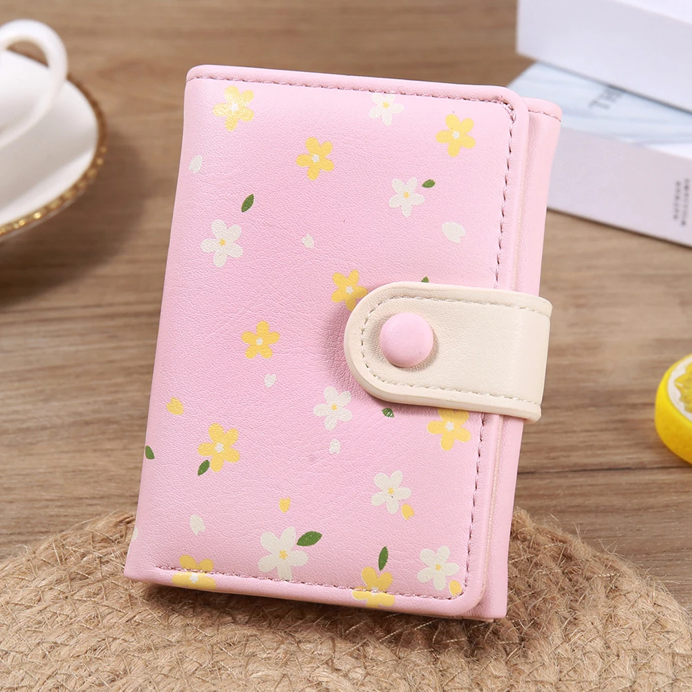 

Fashion Floral Design Trifold Wallet Portable Wear-Resistant Card Holder For Credit Card Storaging