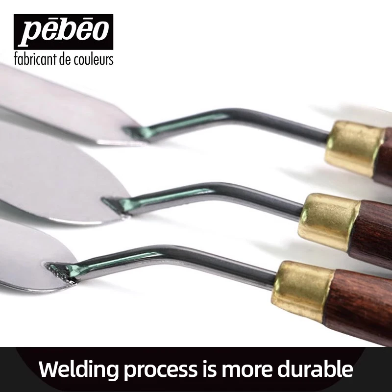 Pebeo 수입 유화 스크레이퍼 수채화 그림, 아크릴 그림, 유화, 안료 혼합 칼에 적합