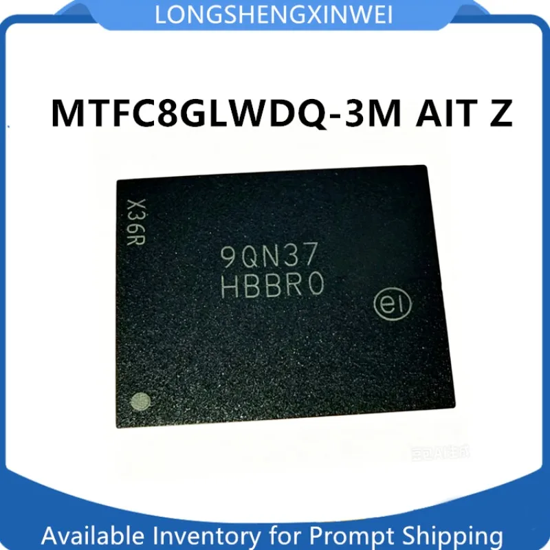 1PCS New Original MTFC8GLWDQ-3M AIT Z Silk Screen HBBRO Package BGA Memory Chip IC in Stock