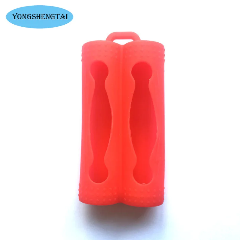 Double Battery Silicone Sleeve Cover Case For 18650  Protective Bag Pouch  Storage Box  Shockproof