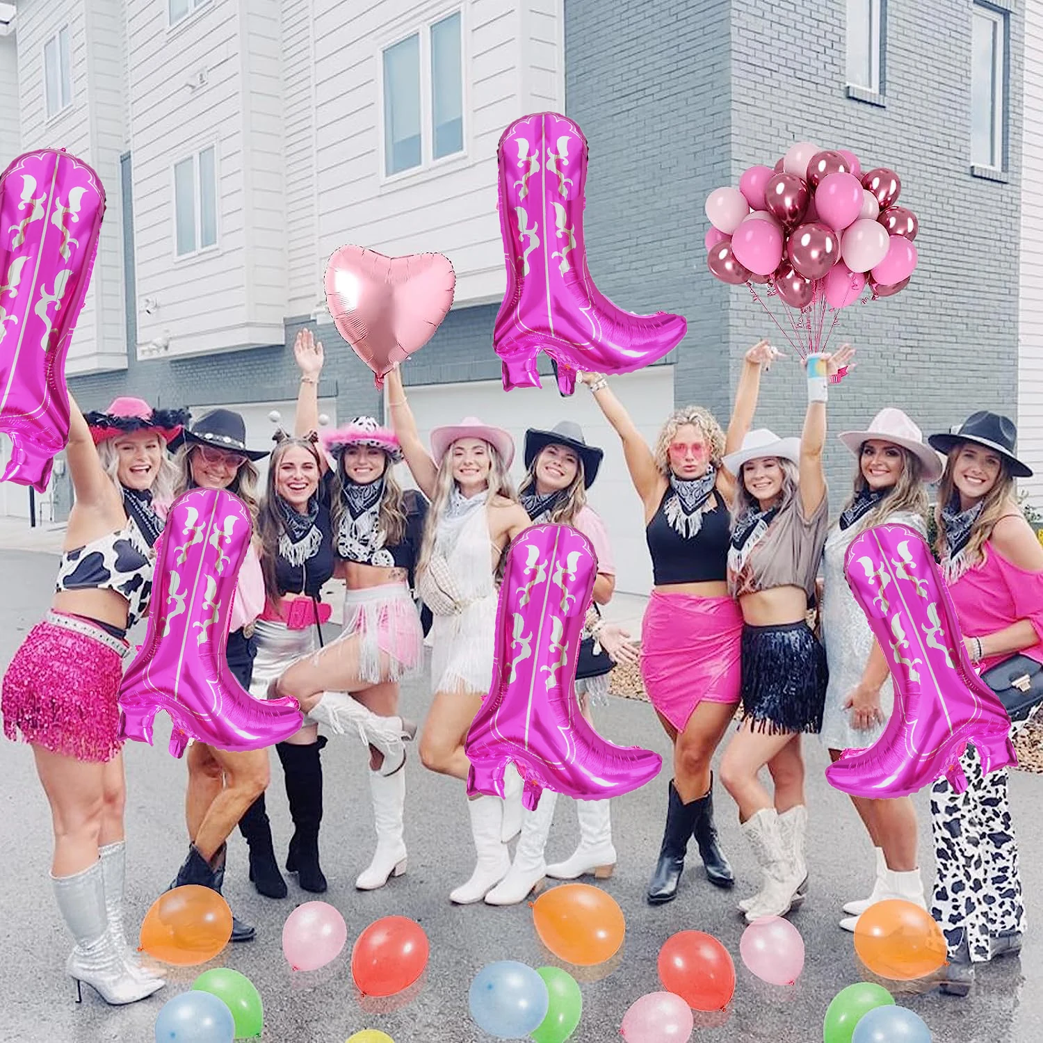 

Оригинальные гелиевые шары для Западной коровьей декорирования, свадебные аксессуары для душа