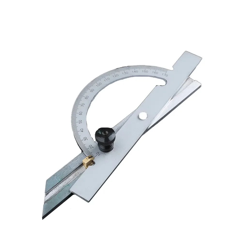 

Транспортир из углеродистой стали, линейка 10-170 градусов, регулируемый угловой транспортир, деревообрабатывающая линейка, инструмент для измерения угла