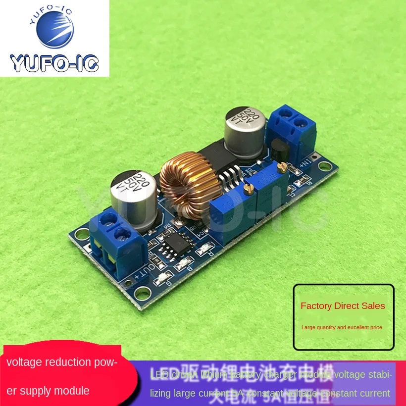 1PCS 5A Constant Voltage Constant Current Step-down Power Module LED Driver Lithium Battery Charging Module Voltage Stabilizing