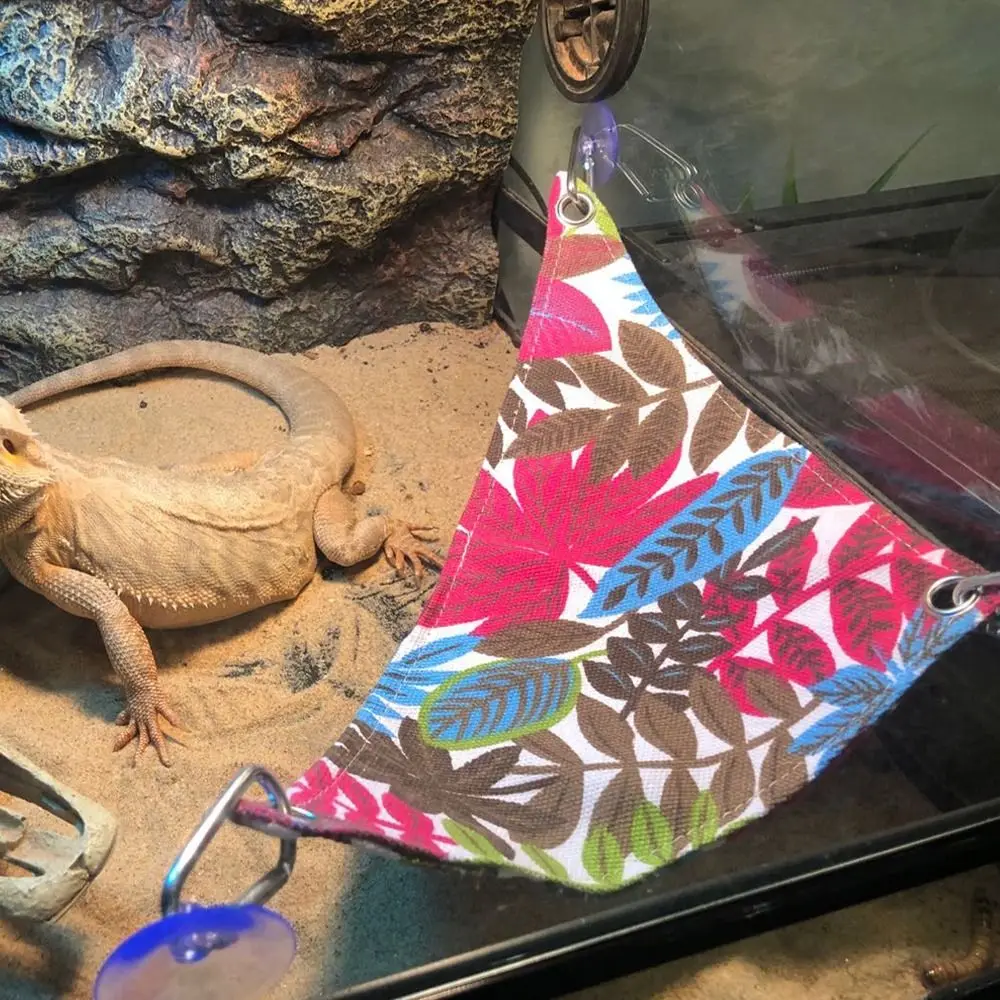 

Practical Comfortable Pet Hammock Breathable Waterproof Reptile Mat Easy To Clean Hammock Swing Toys For Reptile Snake Climb