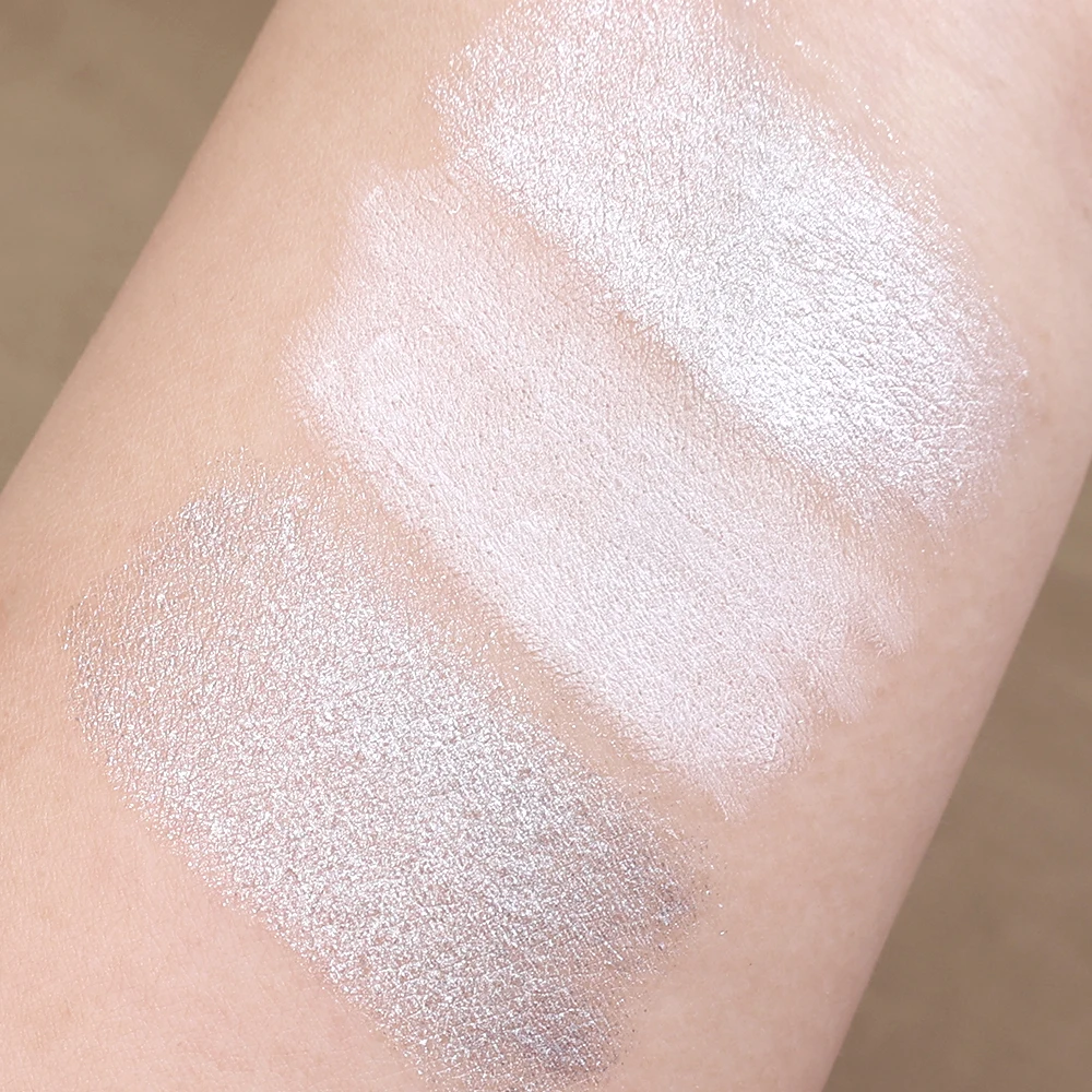 Lápiz resaltador de sombra de ojos blanco brillante impermeable, brillo de larga duración, gusano de seda perlado, maquillaje de ojos coreano plateado