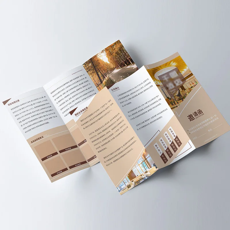 Customized. Brochure Poster Color Page Printing Product Discount Attraction Cash Coupon Thickened Double-Sided Single Pag
