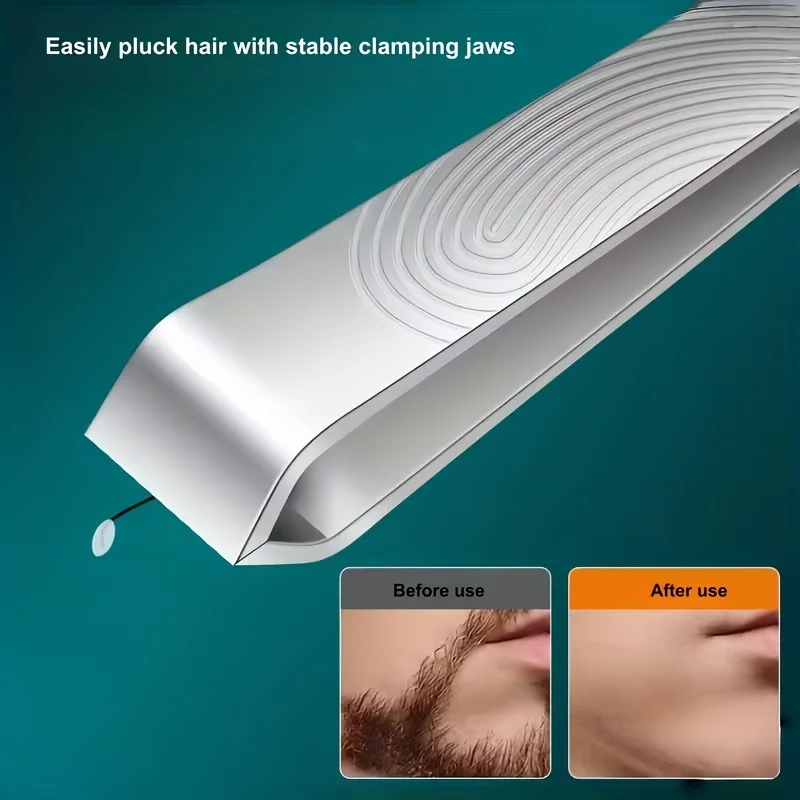 

Утолщенные и расширенные прецизионные пинцеты для бровей из нержавеющей стали, высокоточные пинцеты для удаления волос для мужчин, пинцеты для бороды