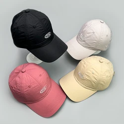 Szybkoschnąca wyszywane litery czapki baseballowe nowych mężczyzn kobieta prosta oddychająca outdoorowa z daszkiem wszechstronna moda czapka typu Snapback ins