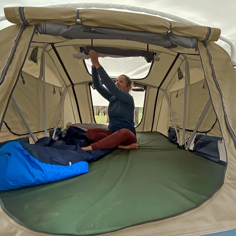 4x4 Premium Folding Outdoor Shell Roofing Tent Waterproof High-Rise Campervan Roofing Tent,Custom