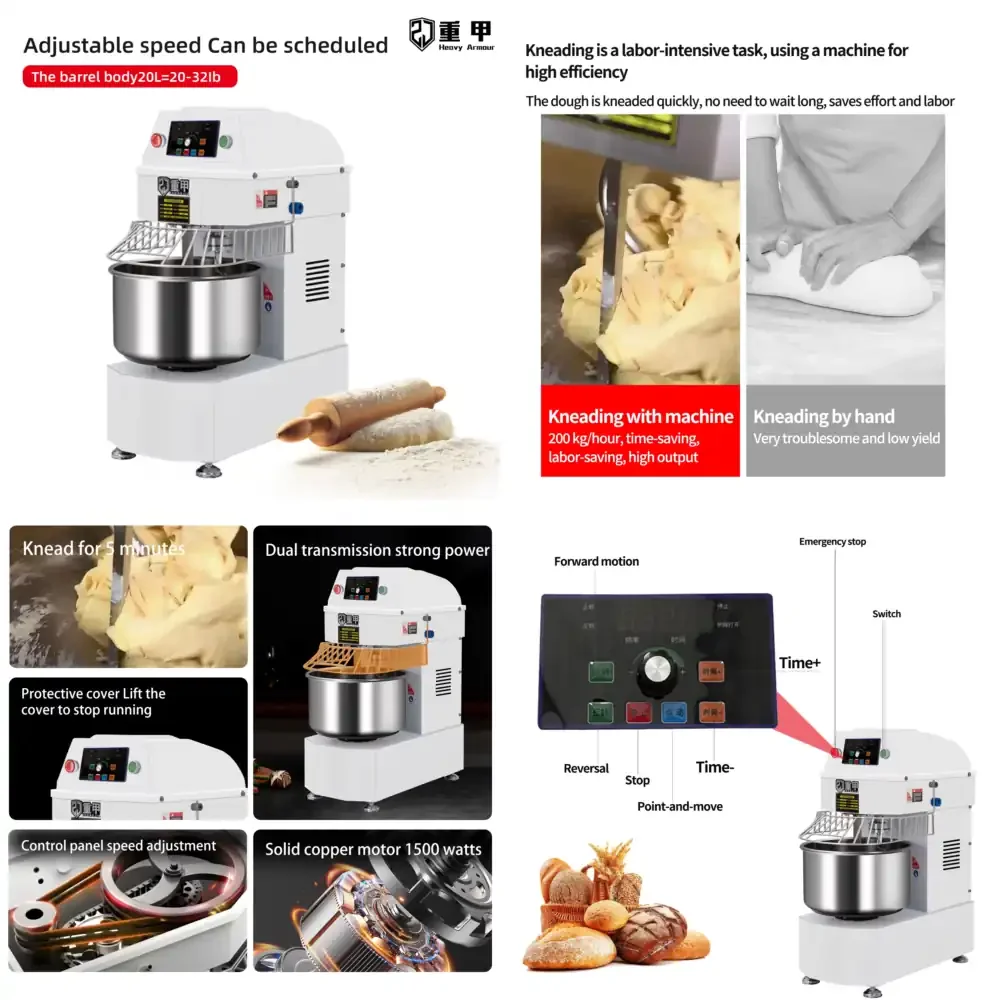 

Спиральный тестомес коммерческий 20 л, малый спиральный тестомес для хлеба и пиццы