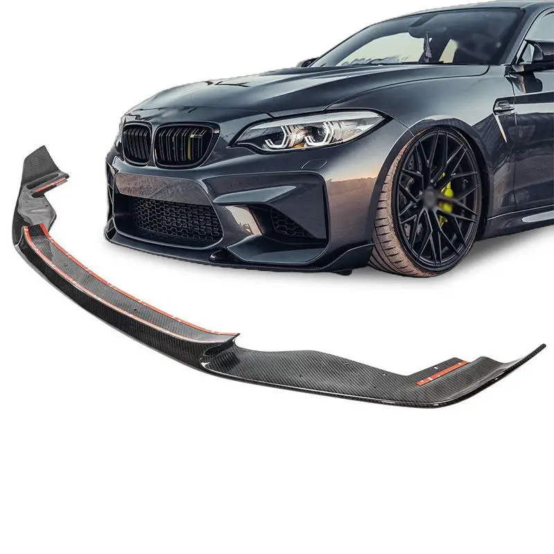 

Carbon Fibre Fiber Front Splitter Lip For Bmw M2 F87 2015-2018 M Performance, 100% Tested Well