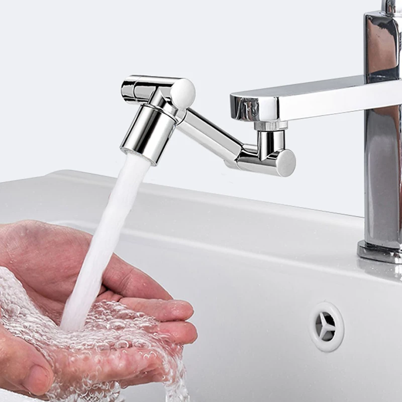 1440°Saving Water Extender Bathroom Kitchen Scalable Faucet Aerator Bathroom Tap Splash-proof Bubbler Faucet Filter Nozzle Tap