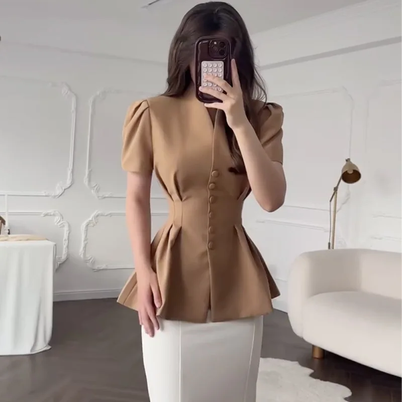 

Cross-border Women's Clothing 2026 Spring New Fashion Elegant Stylish Design Sense Single-breasted Slim-fit Small Suit Outerwear