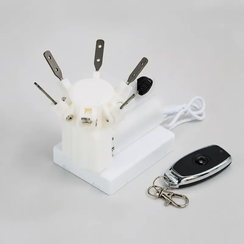 Electric Flower Blossom Opener Closer Mechanical Blooming Device Remote Control Interactive Floral Prop Max Load 1KG