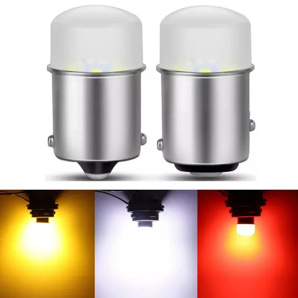 2pcs R5W R10W Mini Led 1156 P21W BA15S P21/5W 1157 BAU15S PY21W Car Signal Lamp Daytime Running Light 12V Auto Car Fog Lamps