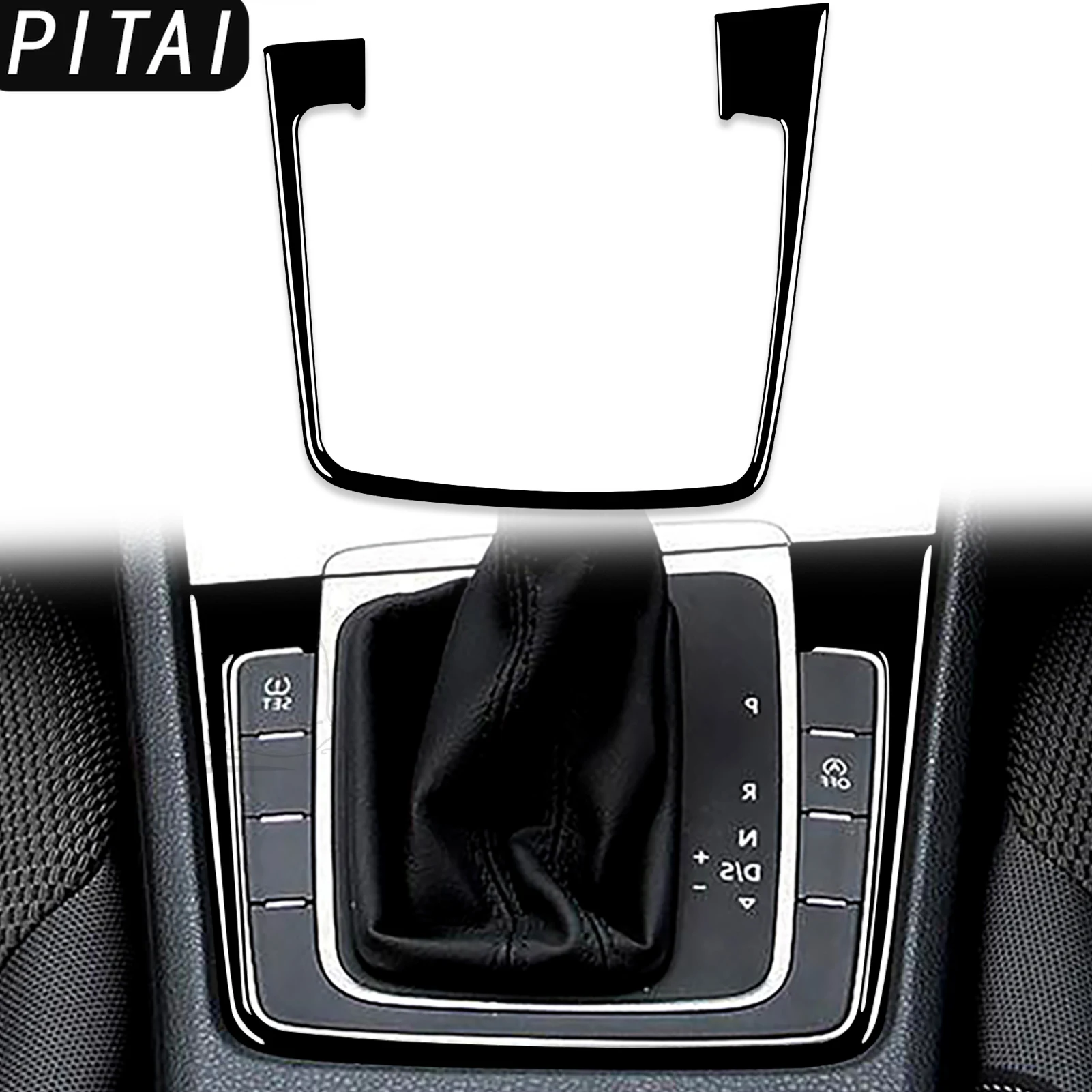 For Volkswagen Golf 7 2018-UP Piano Black Center Console Gear Shift Panel decoration Strips Car Interior Accessories Sticker