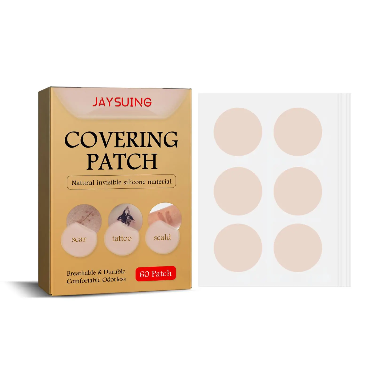 Skin Invisible Concealer Patch Sticker Breathable Tattoo Scar Cover Waterproof Skin-Friendly Simulation Skin Stick Makeup 2022