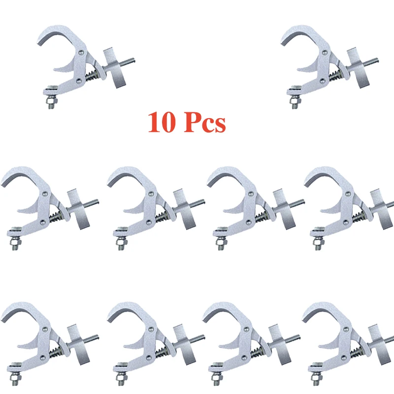 Imagem -06 - Alumínio Alloy Stage Clamp Truss Mount dj Lighting Effect Machine Hook Moving Head Holder Heavy Duty Tubo Tenda Garra Hanger 10 Pcs