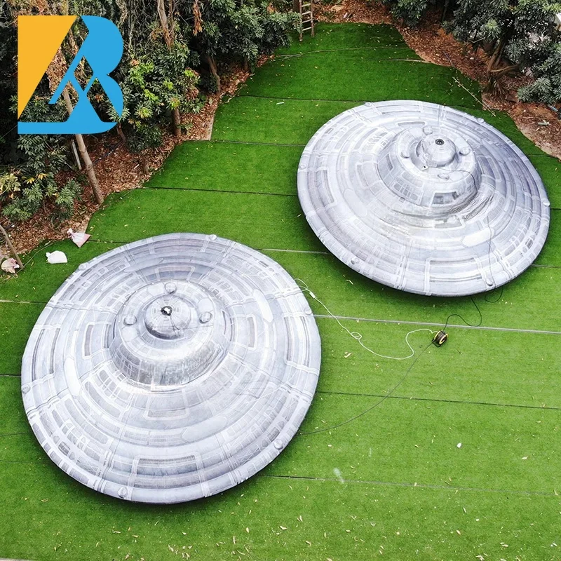 Op maat gemaakt hemels themafeest groot opblaasbaar UFO-ontwerp voor evenementendecoratiespeelgoed
