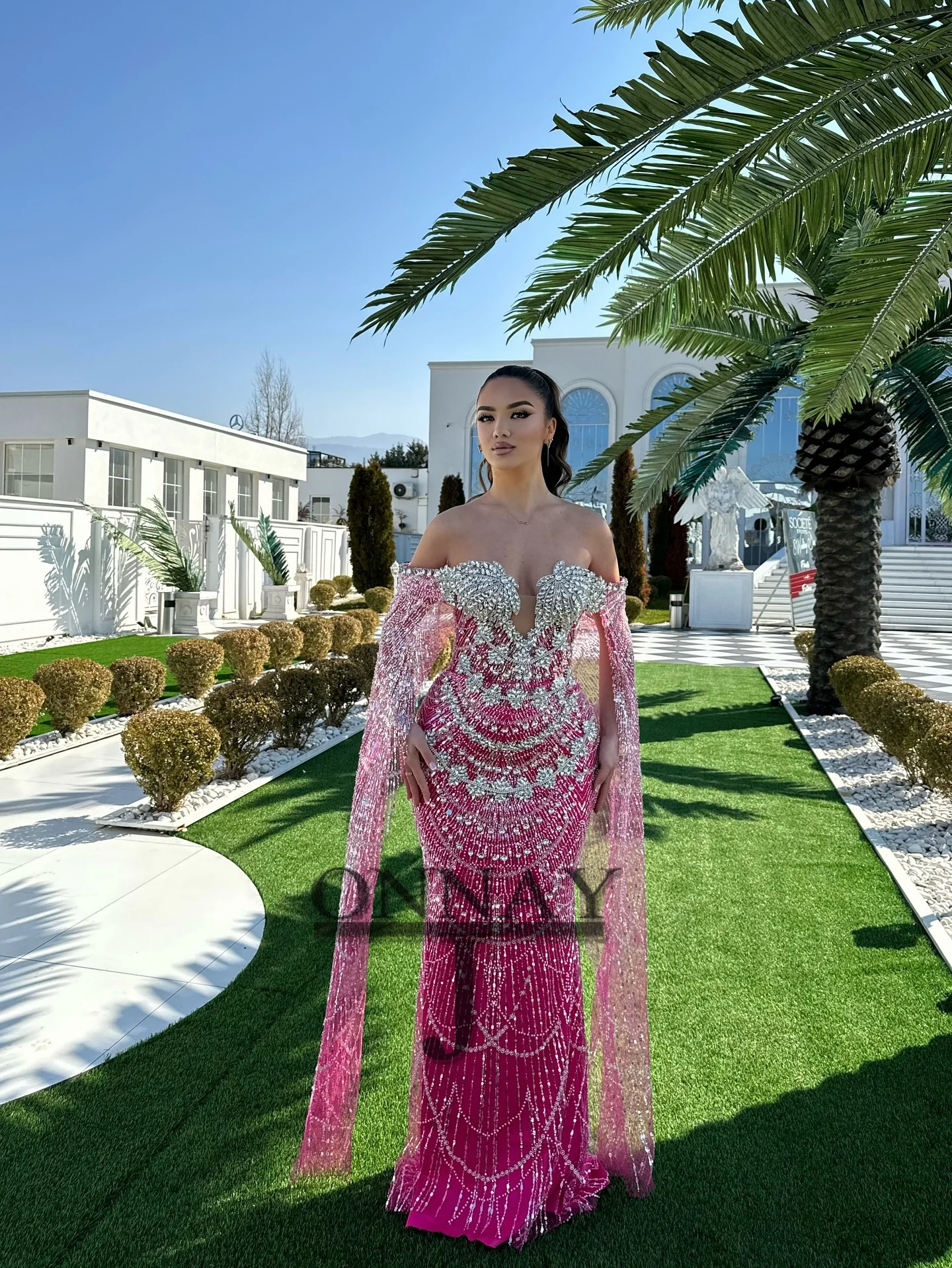 Customized Luxurious Mermaid Prom Dresses Crystals Long Maxi Party Gown Saudi Arabric Gala Bespoke Pageant Vestidos De Fiesta image 2