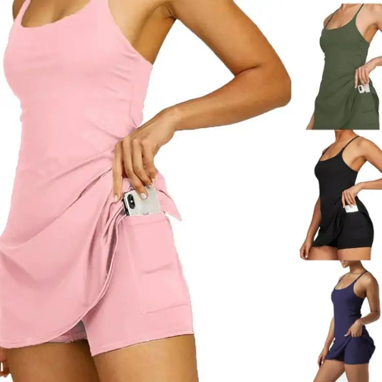 

Low-Waist Golf One-Piece Tennis Skirt Bal Sports Swimsuit Polyester Fiber Long Pants Summer Ladies' Faion