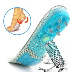 Silicone Sapatos Ortopédicos Sole Palmilhas, EVA Primavera Arch Inserções de Apoio, pés chatos, fascite plantar, Foot Care