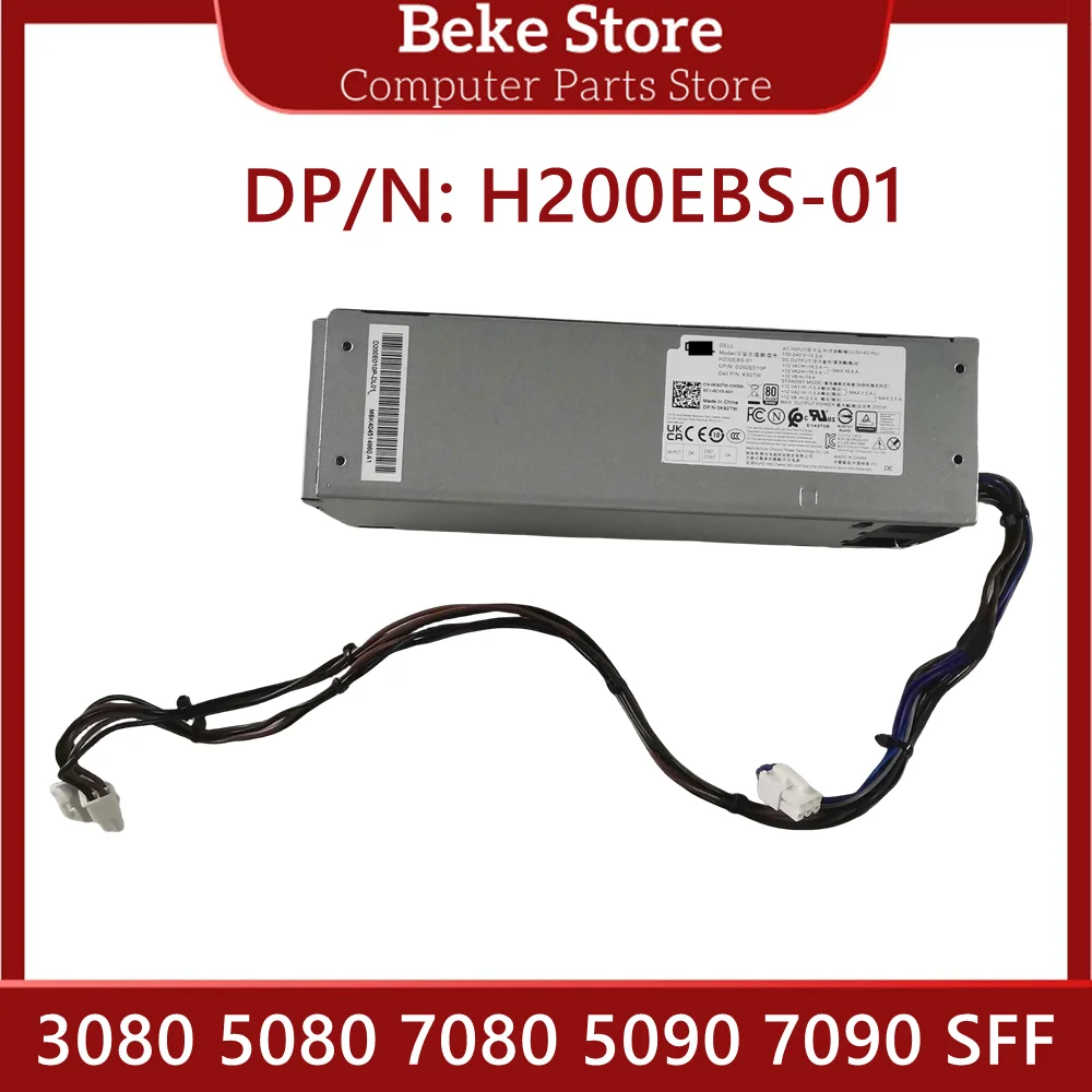 New For DELL Optiplex 3080 5080 7080 5090 7090 SFF 200W Power Supply Adapter H200EBS-01 L200EBS-01 H200EPS-01 K92TW 5TVM5 52C2P