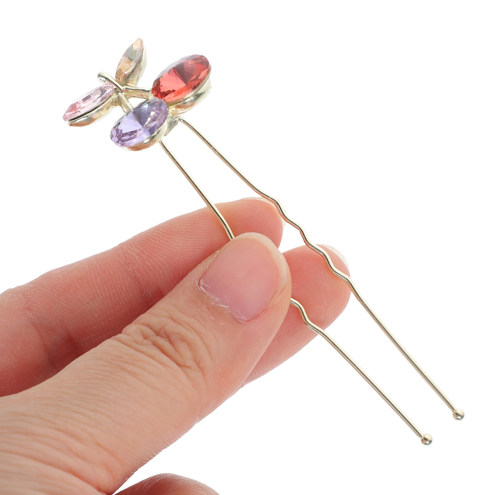 

4pcs Wedding Rhinestone U Shape Accessories Bridal Bobby Pins Wedding Clips Bride Headpieces Banquet Decorations Rhinestone Hair