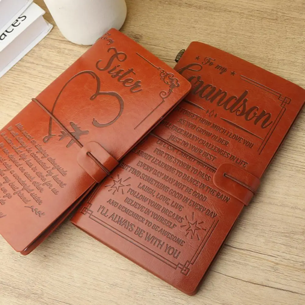 Блокнот-журнал, блокнот премиум-класса из искусственной кожи, книга рецептов, ежемесячный ежедневник с плавным письмом, утолщенный для организации