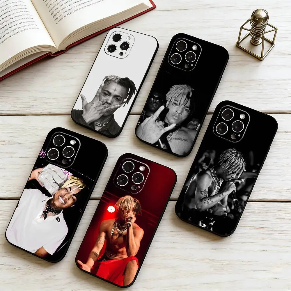 XXXTentacion Rapper-R  Phone Case For iPhone 17,16,15,14,13,12,11 Plus,Pro Max,XS,Soft Silicone Black Cover Gift