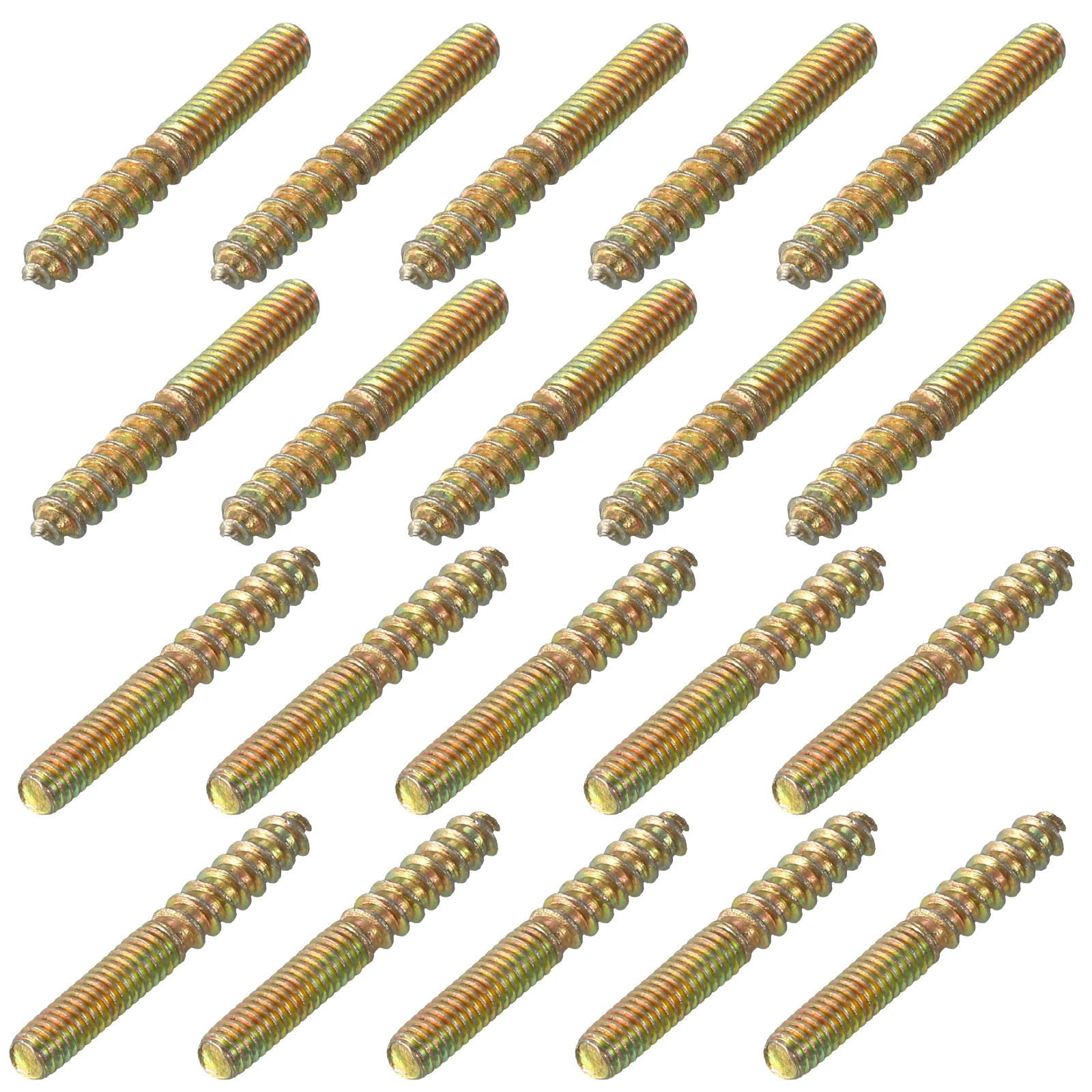 Uxcell M4 M6 M10 Hanger Bolts Length Double Headed Bolts Self-Tapping Screw 4mm Wood Joint Furniture Legs