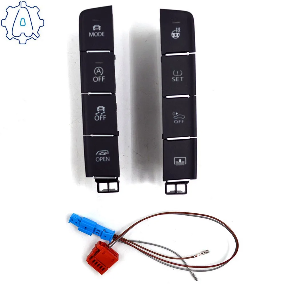 Full key steering wheel heating switch for VW Passat B8 8.5 Arteon central decoration backlight switch 3GD927137A 3GD927238C