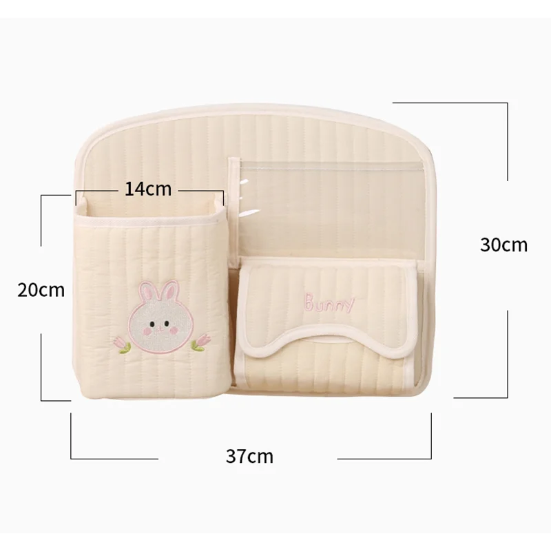 Baby Diaper Organizer Handing Bag for Crib Stroller Diaper Bags Diaper Stacker and Carrier Baby Crib Organizer for Baby Things