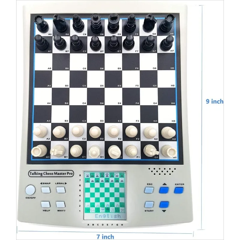 14-in-1 Smart Chess Set - Human vs AI Electronic Board for Learning (EN/DE)