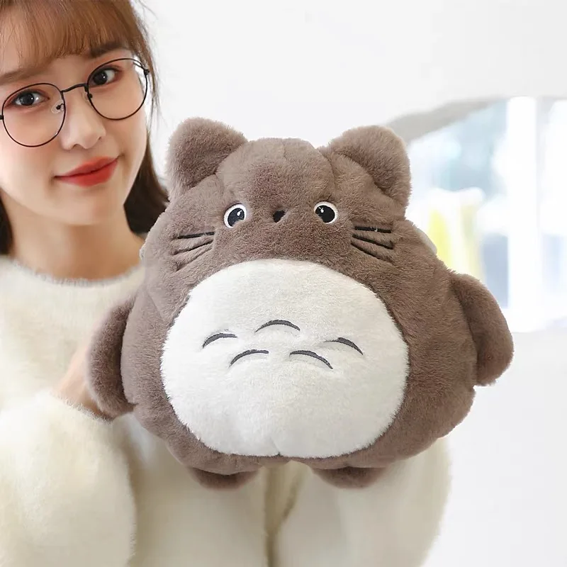 ตุ๊กตาโทโทโร่ขนาด 1000 มล. ของเล่นตุ๊กตาขนนุ่มน่ารัก ถุงน้ำร้อนประคบร้อน บรรเทาอาการปวดท้อง ป้องกันการระเบิด ของขวัญ
