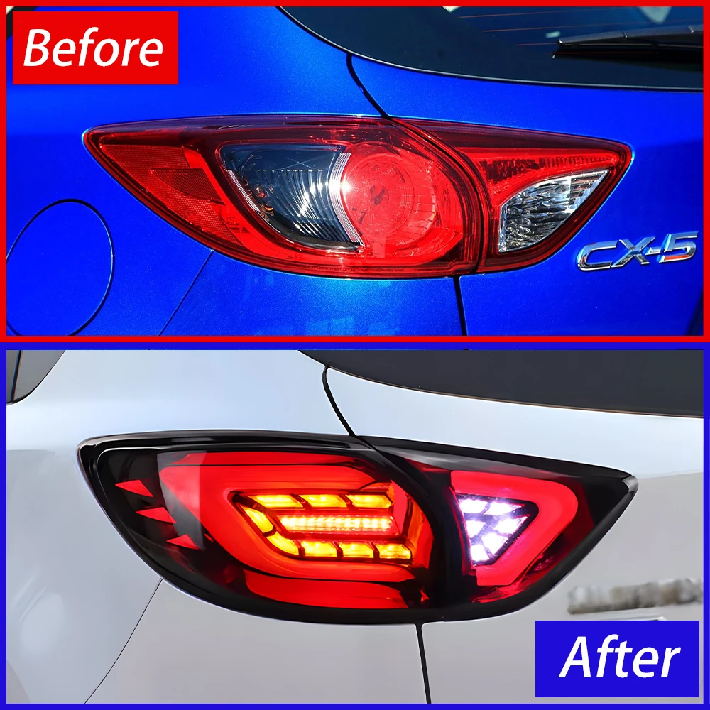 For Mazda CX-5 2013-2015 Auto Back Lamps Assembly Upgrade New Style LED Taillights Car Plug and Play Accessories