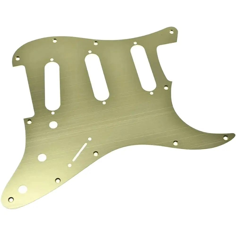 11 Hole Aluminum Anodized Modern Style ST SSS Guitar Pickguard Scratch Plate for American/Mexican FD ST Guitar Parts