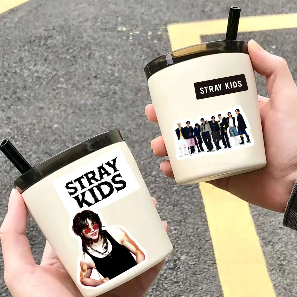 

SKZOO Stray Kids World Tour Limited наклейки 60 листов смешанных стилей водонепроницаемые и прочные креативные украшения «сделай сам» для бота с водой