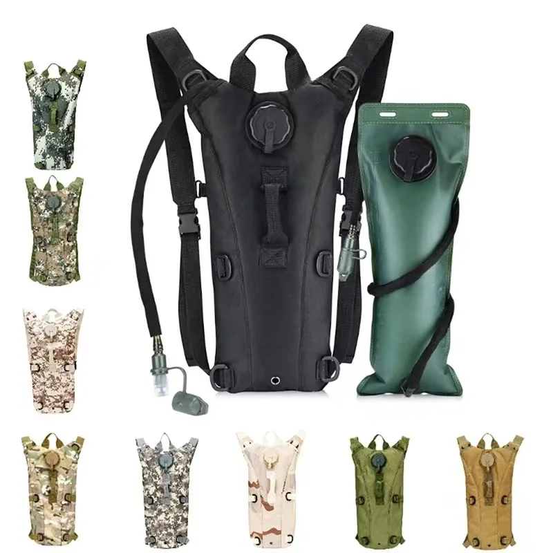 

Hydration Backpack with 3L Water Bladder, Tactical Water Backpack Lightweight, Hydration Pack for Hiking Cycling Running.