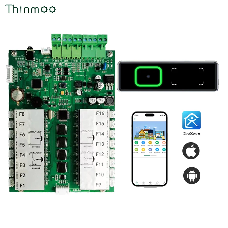 2025 Premium Products Thinmoo Card APP QR Code Face Recognition Elevator Control Panel/Board Lift Floor Control Security System