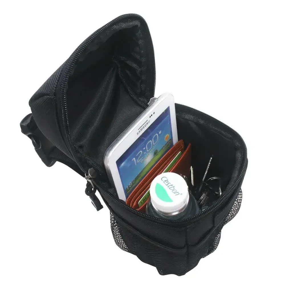 أداة تخزين محمولة للدراجة، بطارية MTB، سعة كبيرة 21 × 10 × 8 سم للدراجة