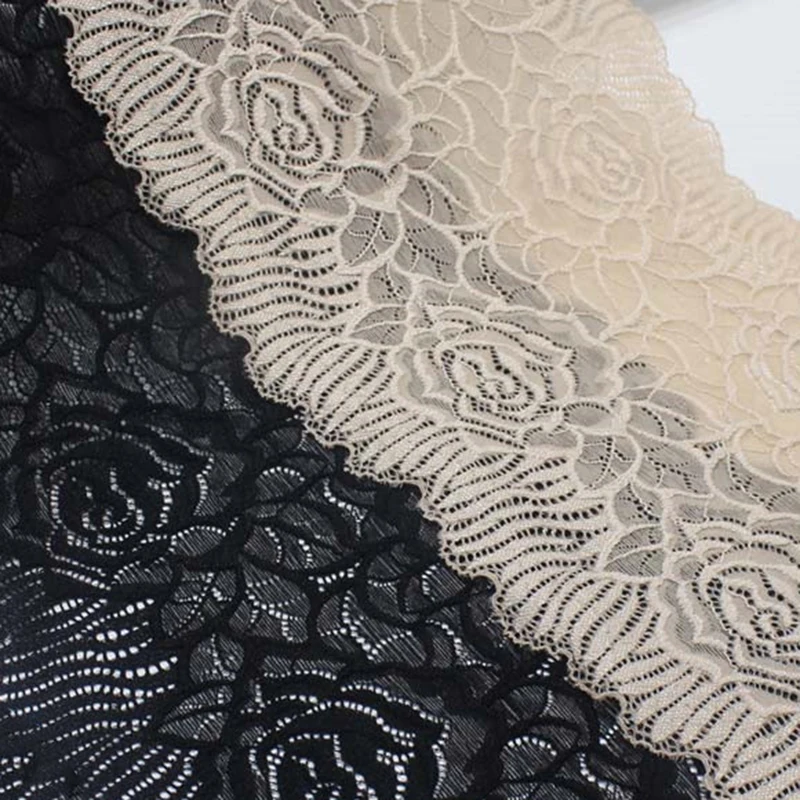 

44Yards Black Elastic Lace For Clothing Accessories Dress Sewing Applique Costume Lace Fabrics Trim