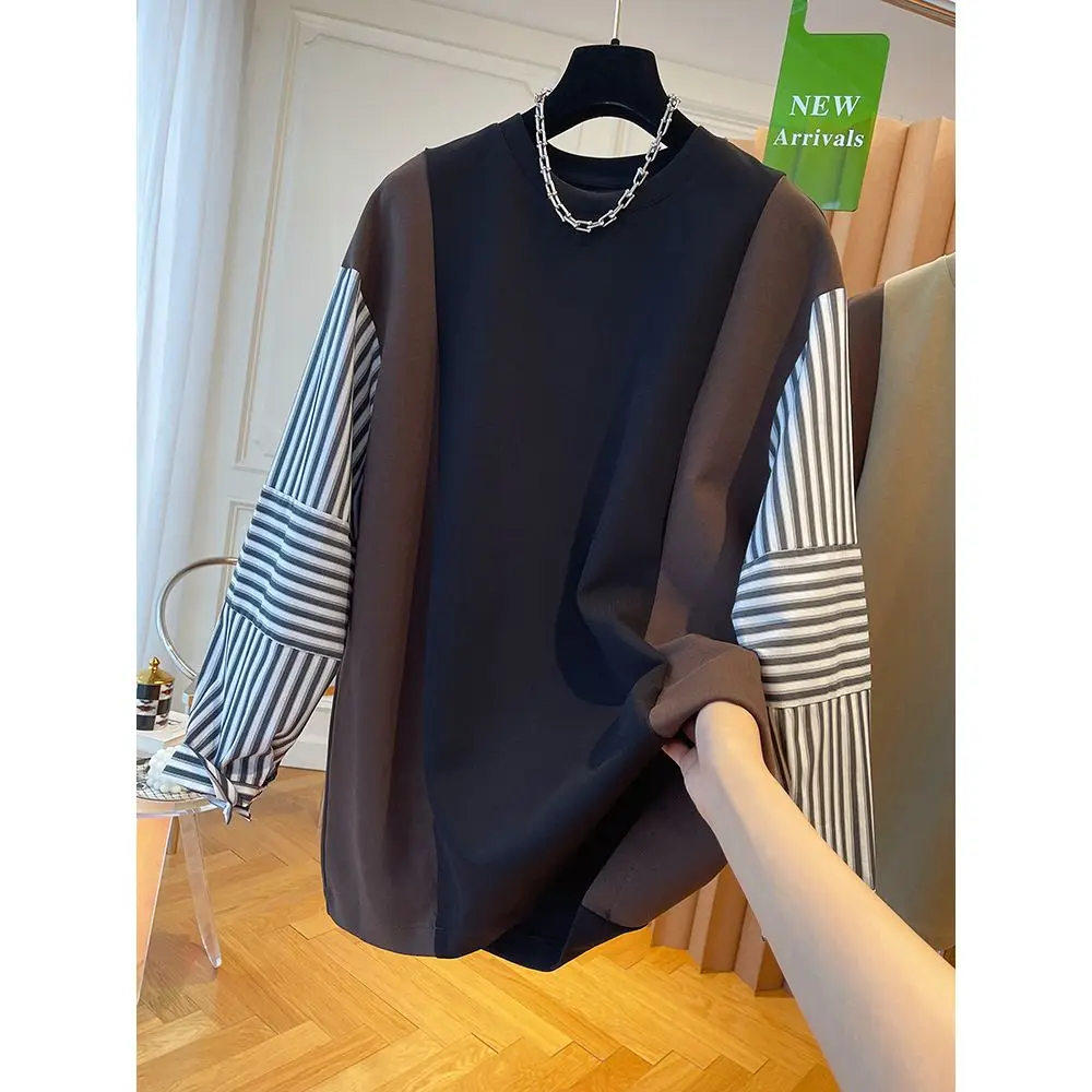 بلوزات امرأة الخريف الملابس مخيط فام الشباب Popluar شبه سستة الشتاء البلوز سميكة جيرسي الملابس الربيع الرجعية