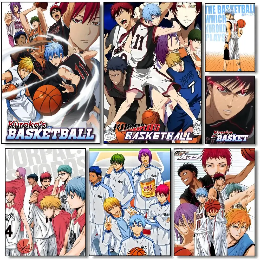 k-Kuroko n-No b-Basket Poster HD Wall Art Aesthetic Home Decor for Living Room Bedroom Café Office Stylish Gift