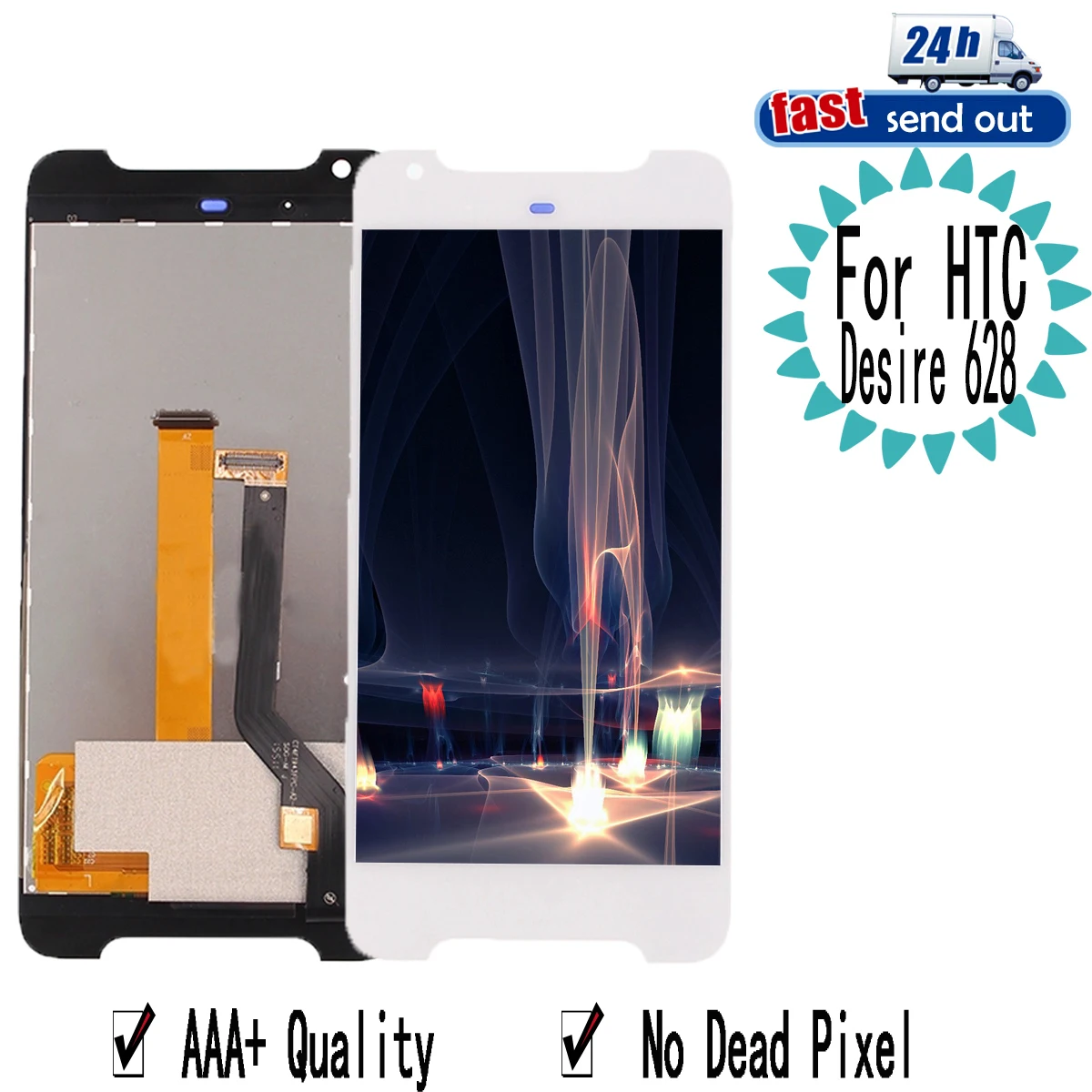تقرير شامل عن شاشة LCD لجهاز HTC Desire 628