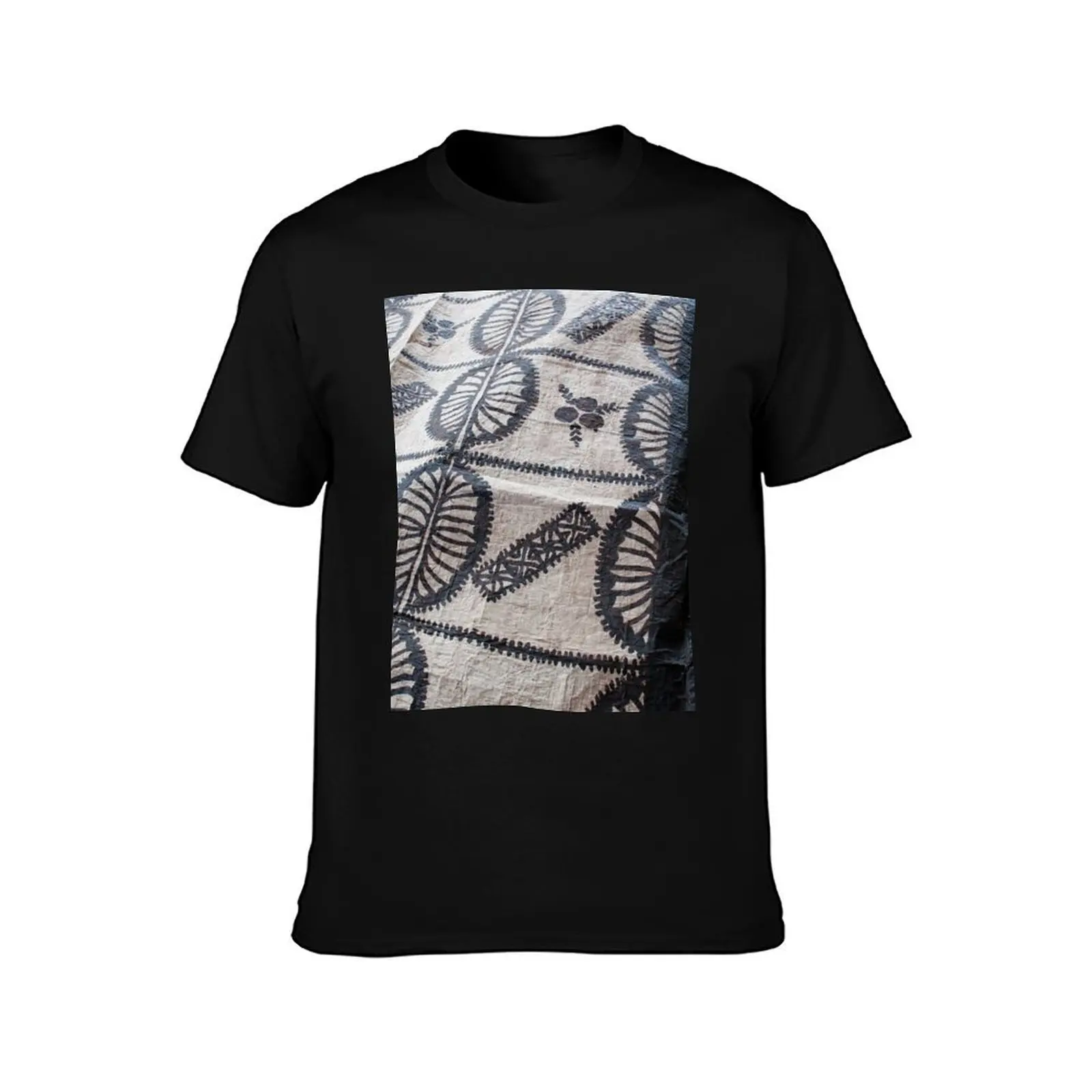 Tongan Tapa Design T-Shirt Functional Casual Short Sleeve Tee T-Shirt