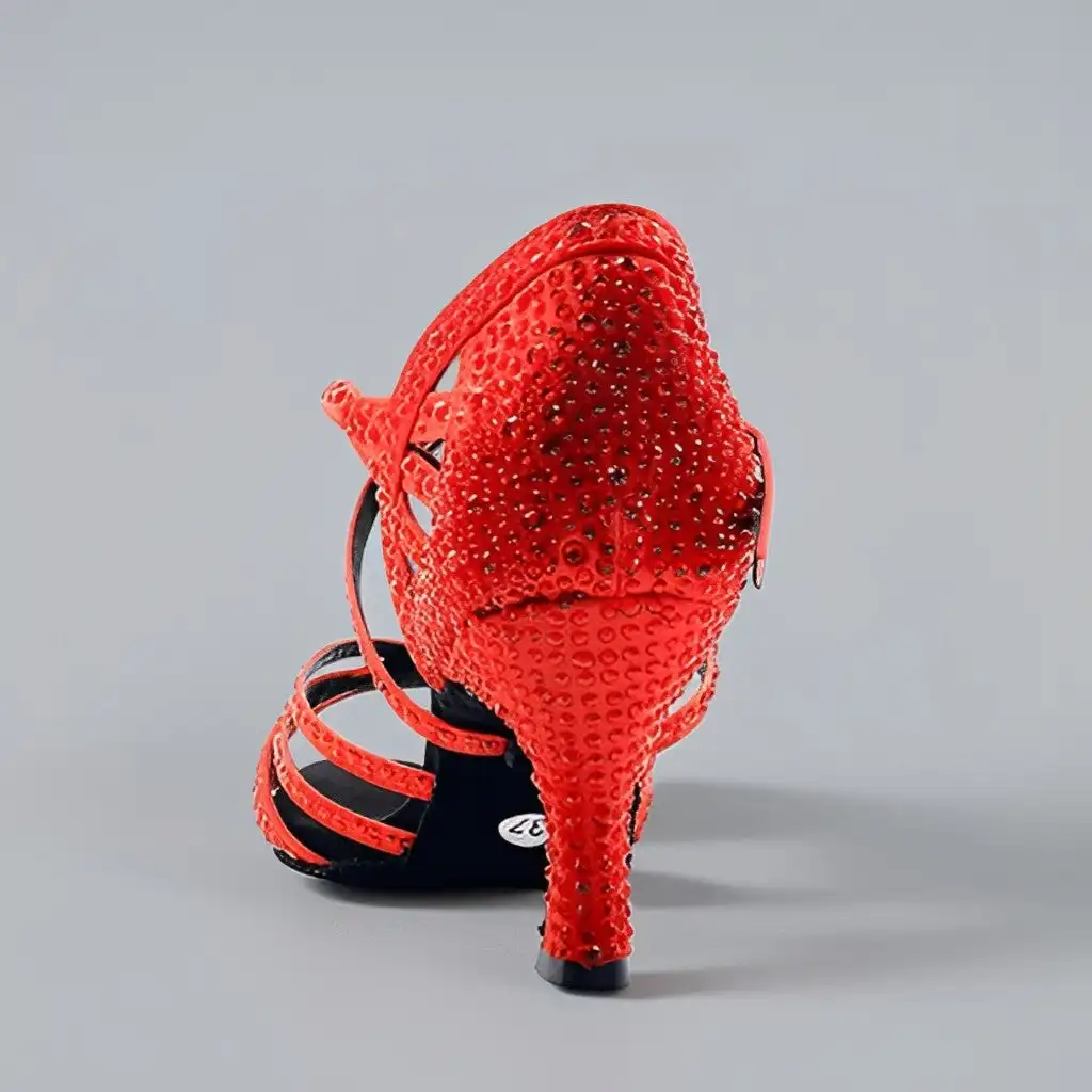 

Женские красные туфли для джазовых танцев LOOGTSHON, модные туфли на платформе для латиноамериканских танцев, стильная обувь для девушек и женщин